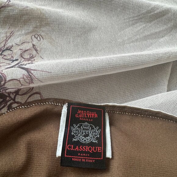 Jean Paul Gaultier grape vintage top skirt 2 piece mesh dress set. - Picture 13 of 13